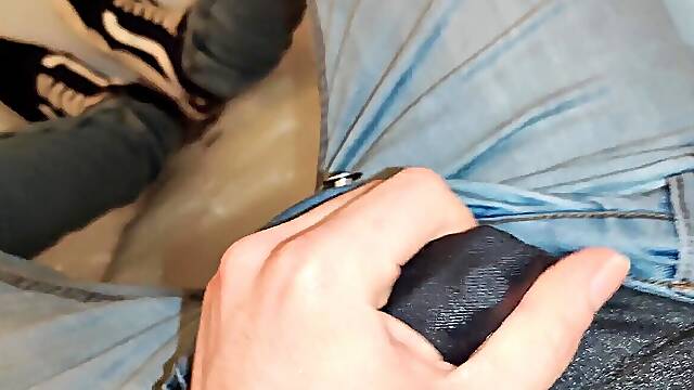 Urinating Light jeans and leggings Multiple Times, Wet Fully Clothed