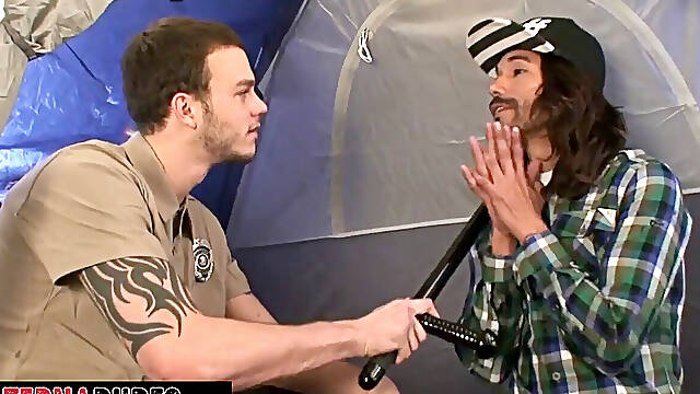 Tattooed Cliff Jensen And Thrasher likes anal fucking