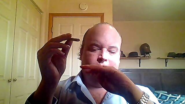 Stellar youthful mouth-watering pretty lady giving a blowjob