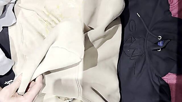 Jizm raw grease Milk on Hoodie