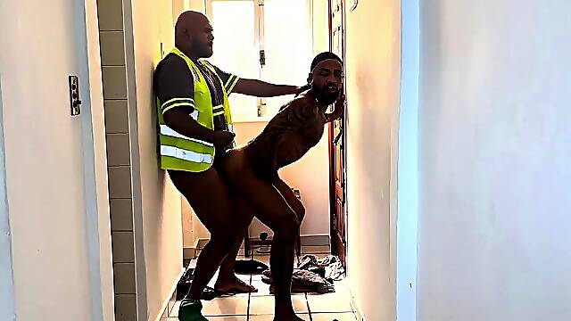 The Technician Came to Fix the Intercom... and ended up Having lovemaking with Me in the Middle of Work