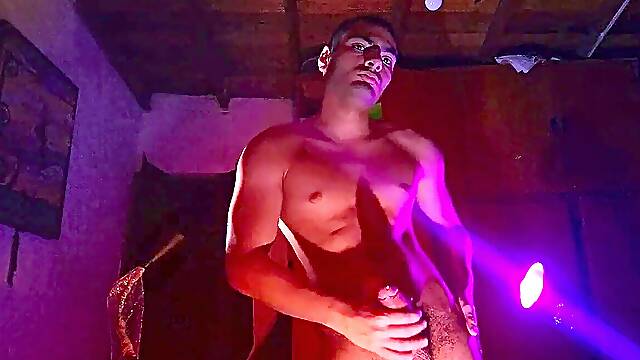 Big boner between Shadows Big man Number One Hot Masturbation