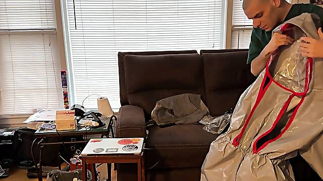 Mar 14 2024 - Unboxing my fresh total body total enclosure PVC suit and having some joy