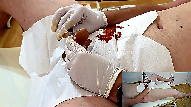 Barely legal French Foley Catheter insertion