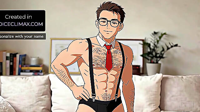 Audio Story: Sexy hairy man in truss & Suspenders - long-Distance DnD Buddys JOI Cum Command