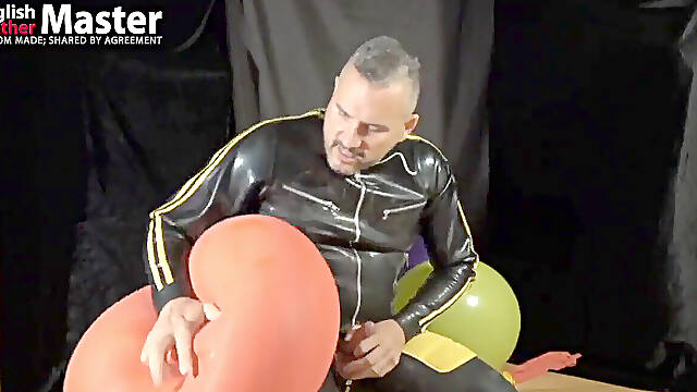 Looning Balloon play No Pop Then jizzes