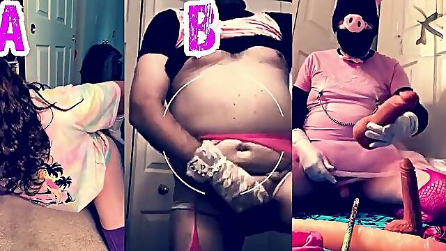Sissy faggot game 1 which one makes you jizz tighter a b or c