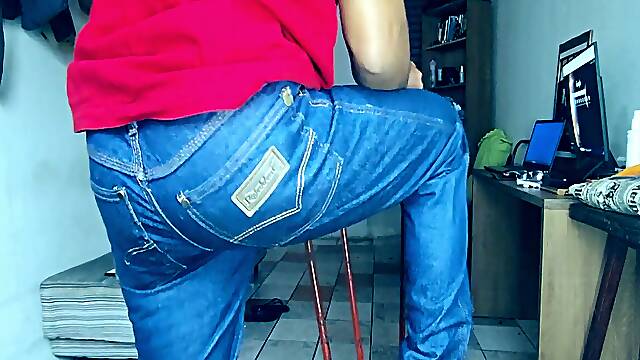 Smoking in denim