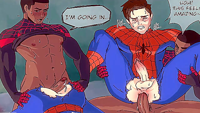 Spiderman x Spiderman Comic Animated toon Animated Anime Manga Spiderman Big cock, large Ass