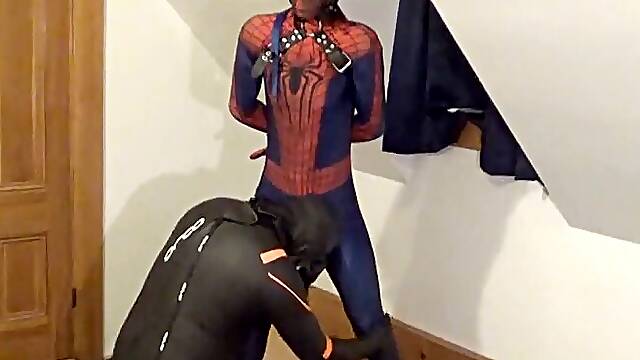 Barefooted rubber drone vs spiderman part 2