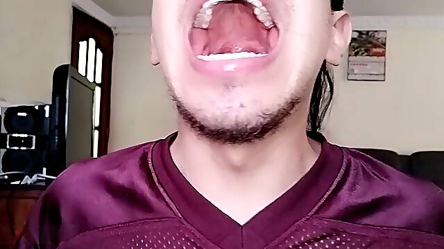Rich saliva in the throat