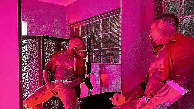 Cigar and jerk off session.