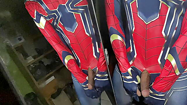 Spider-Man jerk off