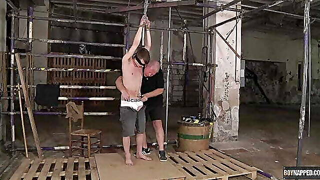 Dominant daddy Sebastian Kane torments bound Taylor Mason