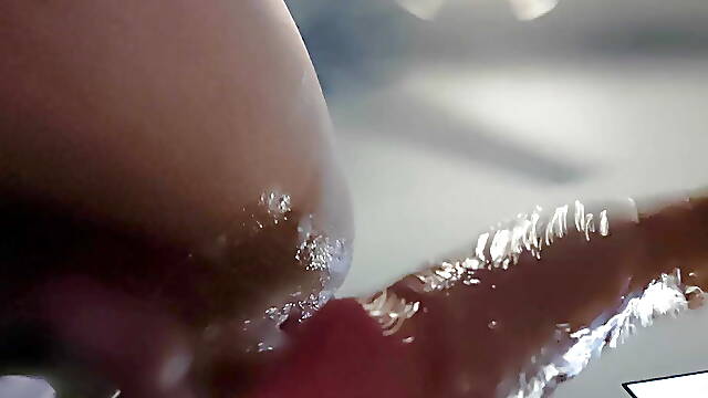 Sissy Training Asspussy's Depth With Large Dildo PT2