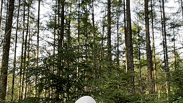 Slave exposed in the woods 