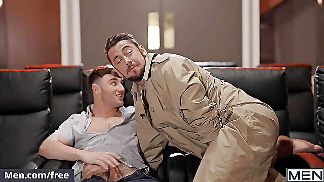 Cinema Usher Troye Dean Finds Dante &amp; Michael Fucking In The Empty Movie Theater After The Movie Ends - Men