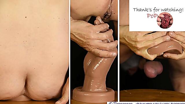 Handmann 4XL - Hakeys Toys - deep and hard in my asshole - anal dildo - Prolapse &amp; Rosebud
