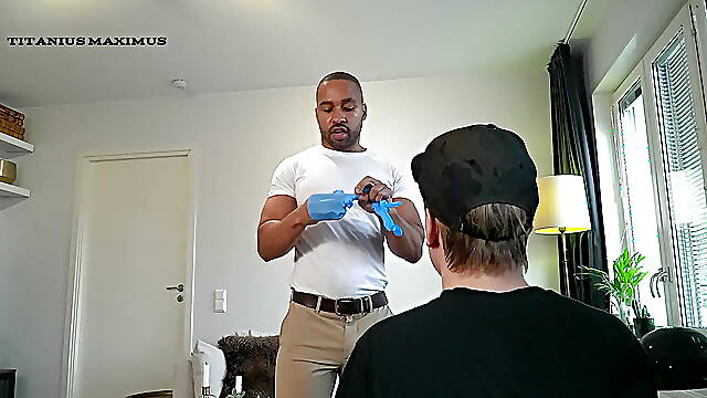 Slave gets  very rough deep throat trainned