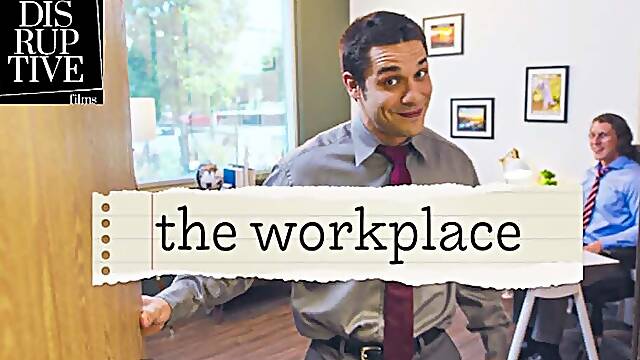 Awkward Hunk Finally Fucks Boss At Work - The Office Gay Parody