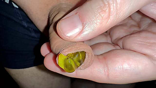 Juicy small cock foreskin games 