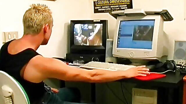 Tantalizing gay group sex caught on tape