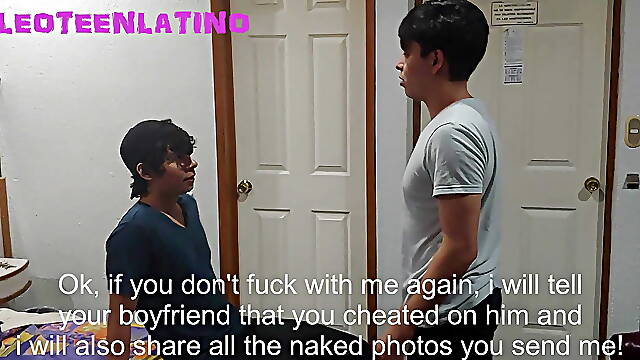 Watch your dear twink boyfriend get fucked by an evil pervert (1)