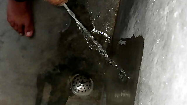 My big indian  cock is pissing on webcam 