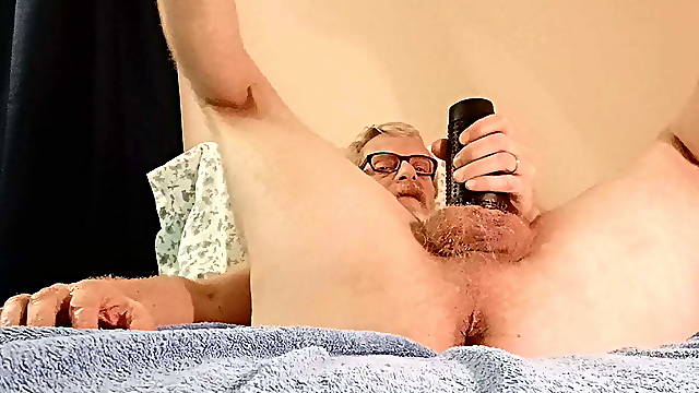 JerkinDad14: Showing Off My Feet &amp; Butthole With Cum Shot