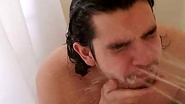 Big dick buttercup surprise in hot shower