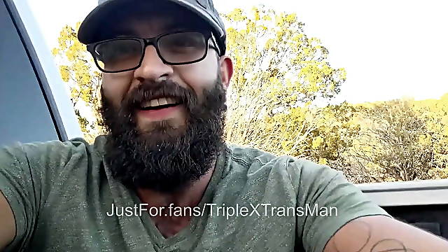 FTM Squirting in Pickup Truck