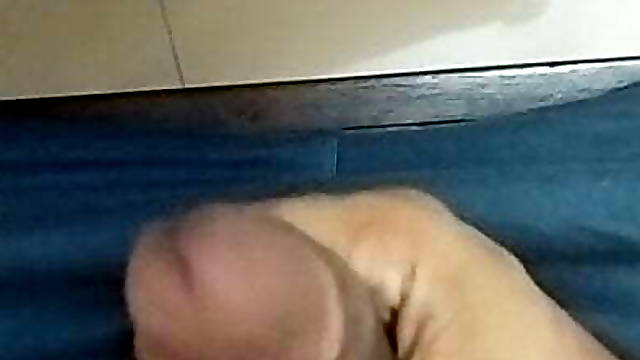 Hand job cum out sitting on chair