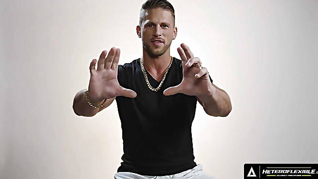 HETEROFLEXIBLE - How Men Orgasm With Muscular Hunk Roman Todd! WATCH HIM JERK OFF! FULL SCENE