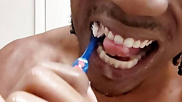 Black gay guy blowjob solo