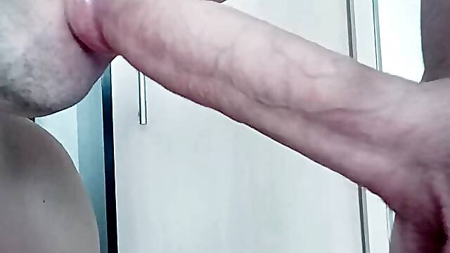 Hungry daddy kicked ass ate cum flooded the whole ass with cum! 