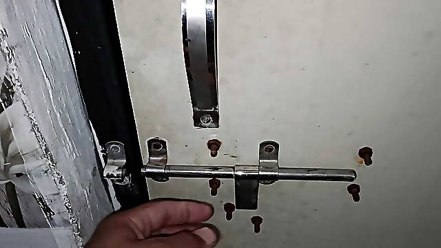 How am I caressing the hair in the toilet?