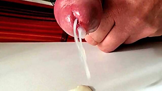 Big Cock huge creamy sticky load of cum