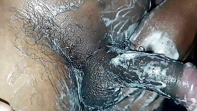 Shaving my Huge black dick after 1 year