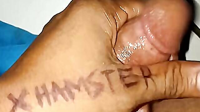 Viral dick shake with oil