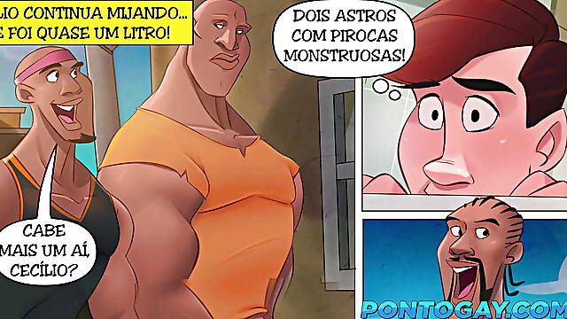 Basketball Stars - Young took 24cm of cock in virgin ass