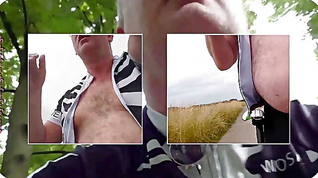 Video collage of a bike tour without 1 Outdoor