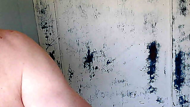 Shower bating, cumming hard and licking it up