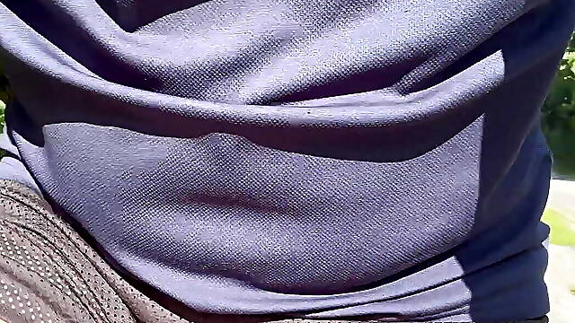 On the bike with mesh shorts