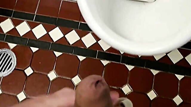 Public toilet passes, show, and cum