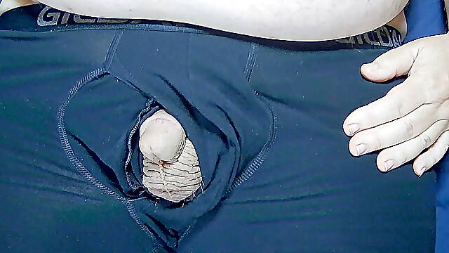 Wanking my cock nice thick hot cumshot.