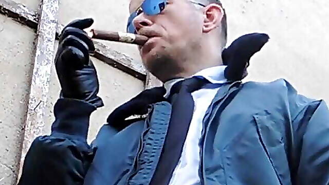 Leather Cop 16