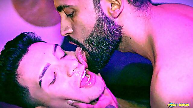 Big Dick Camilo Brown Fucking Cute Twink Juan Ferrer Bareback At The Bar Covering His Face In Cum