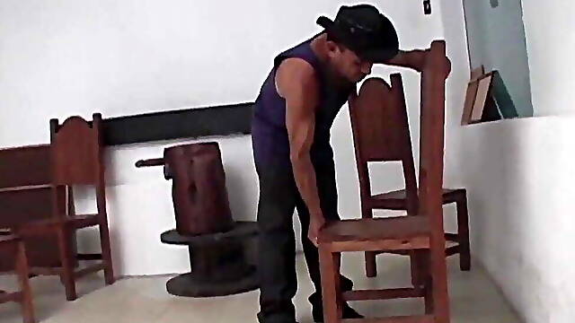 Old Fat and Small Daddy Get His Ass Fucked by Huge Latino Dick