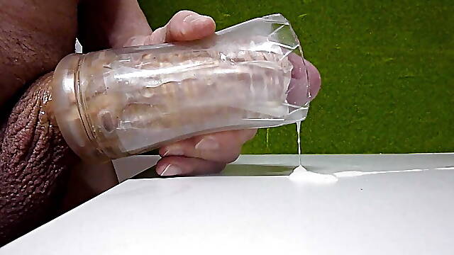 I ejaculate with the help of the Fleshlight