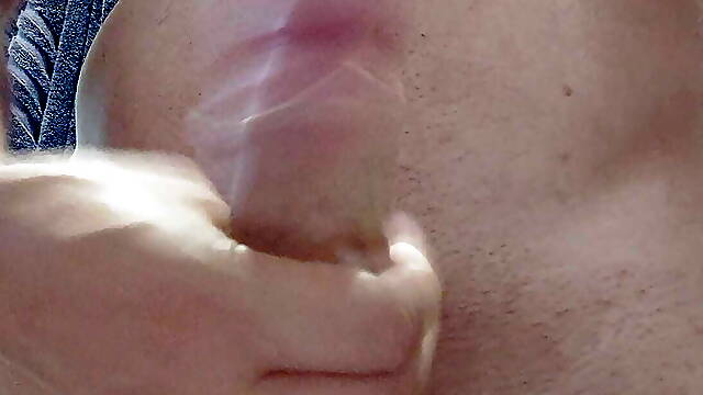 Horny cumshot handjob